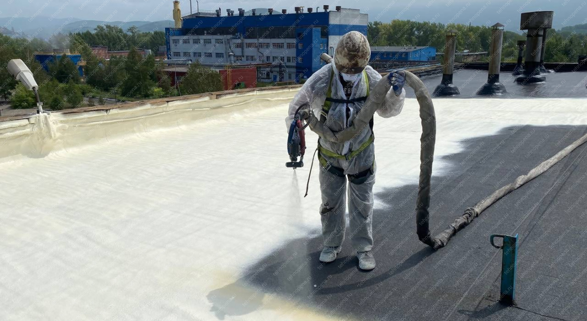 Утепление плоской кровли ппу