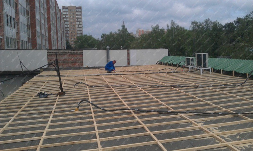 Утепление плоской кровли ппу
